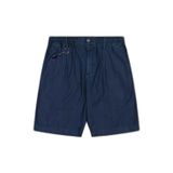 Erkek Beli Lastikli Pamuklu Dokuma Kumaş Kısa Lacivert Şort 25414164-J03