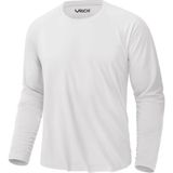 Erkek Beyaz Basic Uzun Kollu Tişört Sporcu Body T-Shirt - 2XL