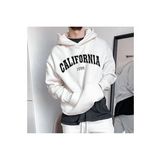 Erkek Beyaz Califronia 1998 Kapüşonlu Sweatshirt