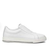 Erkek Beyaz Kalın Tabanlı Deri Sneaker