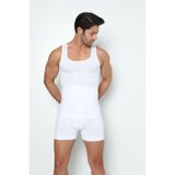 Erkek Beyaz Korse Atlet, Beyaz, XL, KNSFormangel6012Beyaz1-3