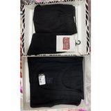 Erkek Beyaz Pamuk Atlet Boxer Çorap 3'lü Kutulu Takım Damat Çeyiz Seti - 2XL - Siyah