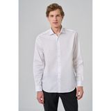Erkek Beyaz Pamuk Trend Dynamic Fit Italyan Yaka Gömlek - 2XL