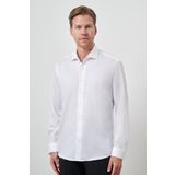 Erkek Beyaz Pamuk Trend Slim Fit Dar Kesim Non Iron Gömlek