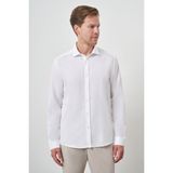 Erkek Beyaz Pamuk Trend Slim Fit Italyan Yaka Gömlek - 2XL
