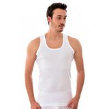 Erkek Beyaz Ribana (esnek) Askılı Atlet 6'lı Paket (model No-0102)