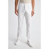 Erkek Beyaz Slim Fit Pantolon