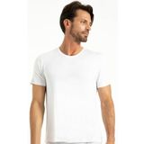 Erkek Beyaz V Yaka Kısa Kollu Bambu Fanila Atlet, 2XL, QN603-19804IGP271934710