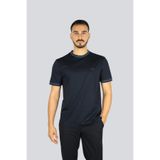 Erkek Bisiklet Renk Detaylı Yaka Dar Kesim Kısa kol Siyah T-Shirt 50543858-001