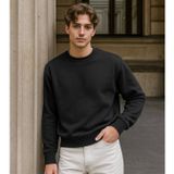 Erkek Bisiklet Yaka Düz Antrasit Sweatshirt