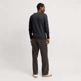 Erkek Bisiklet Yaka Düz Renk Kazak - Breeze - 001-Siyah - M