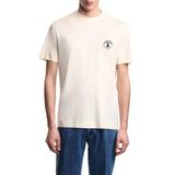 Erkek Bisiklet Yaka Regular Fit Kısa Kol Pamuk Karışım Ekru T-Shirt EM005238 AF10017-U1055