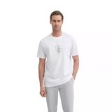 Erkek Bisiklet Yaka Regular Fit Pamuklu Baskılı Tişört 4160