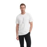 Erkek Bisiklet Yaka Regular Fit Pamuklu Tişört 4091