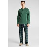 Erkek Bisiklet Yaka Standart Kol Regular Kalıp Örme Polar Pijama Takımı Şık
