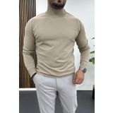 Erkek Boğazlı Kazak Bej Edw204