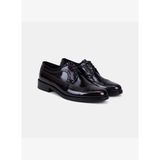 Erkek Bordo Bağcıklı Brogue Klasik Deri Ayakkabı