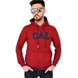 Erkek Bordo Kapüşonlu Sweatshirt Cal BGL-ST02361 BORDO L