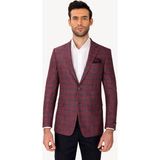Erkek Bordo Klasik Keten Ceket - 46 - 4 Drop