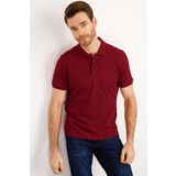 ERKEK BORDO MODERNFİT / DAR KALIP POLO YAKA TİŞÖRT