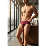 Erkek Bordo Pamuklu Lastikli Slip Külot