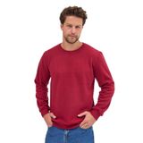 Erkek Bordo Standart Fit Normal Kesim Pamuklu Basic Bisiklet Yaka Sweatshirt MTLCE113-Bordo S