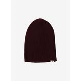 Erkek Bordo Triko Atkı-Bere Set