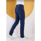 Erkek Boru Paça Likralı Kot Pantolon - Mavi - 001 - 32