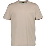Erkek Boss Yazılı Kısa Kollu Bisiklet Yaka Krem T-Shirt 50537836-284 - Ekru - 2XL