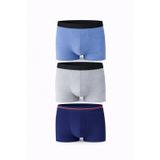 Erkek Boxer, 3'lü%100 Pamuk Likralı Modal Boxer, Terletmeyen Rahat Esnek kumaş Boxer, Erkek İç Giyim, Erkek Külot