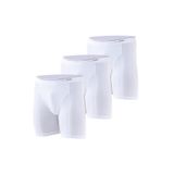 Erkek Boxer Tender Cotton 3'lü Uzun Paça Beyaz 9683 950-BEYAZ L