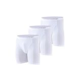Erkek Boxer Tender Cotton 3'lü Uzun Paça Beyaz 9683 950-BEYAZ M