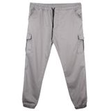 Erkek Büyük Beden 100-156 Kilo Arası İçin Uygun Kargo Cepli Jogger Kot Pantolon (GRİ, 8XL)