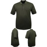 Erkek Büyük Beden 115-155 Kilo Arası Uygun Bedenli Likralı Pike Polo Yaka Cepli Tişört (HAKİ, 3XL)