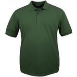 Erkek Büyük Beden 115-155 Kilo Arası Uygun Bedenli Likralı Pike Polo Yaka Cepli Tişört (KOYU YEŞİL, 8XL)