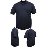 Erkek Büyük Beden 115-155 Kilo Arası Uygun Bedenli Likralı Pike Polo Yaka Cepli Tişört (LACİVERT, 5XL)