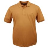 Erkek Büyük Beden 115-155 Kilo Arası Uygun Bedenli Likralı Pike Polo Yaka Cepli Tişört (SAFRAN, 6XL)