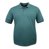 Erkek Büyük Beden 115-155 Kilo Arası Uygun Bedenli Likralı Pike Polo Yaka Cepli Tişört (YEŞİL, 4XL)