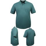 Erkek Büyük Beden 115-155 Kilo Arası Uygun Bedenli Likralı Pike Polo Yaka Cepli Tişört (YEŞİL, 7XL)
