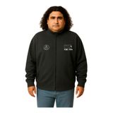 Erkek Büyük Beden 122-158 Kilo Arası İçin Uygun Pamuklu Geniş Kalıp Dik Yaka Fermuarlı Sweat Mont (ANTRASİT, 4XL)