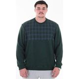 Erkek Büyük Beden 122 Kilo-158 Kilo Arası İçin Uygun Geniş Kalıp Bisiklet Yaka Pamuklu Selanik Kazak (HAKİ, 6XL)