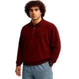 Erkek Büyük Beden 122 Kilo - 158 Kilo Arası İçin Uygun Geniş Kalıp Polo Yaka Selanik Kazak (BORDO, 3XL)