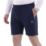 Erkek Büyük Beden 150 Kiloya Kadar Uygun Bedenli Düz Likralı Penye Şort (İNDİGO, 4XL)