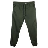 Erkek Büyük Beden Battal Boy 100 Kilo-180 Kilo Arası İçin Uygun Bağcıklı Gabardin Jogger Pantolon (HAKİ YEŞİL, 8XL)