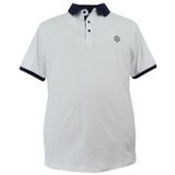 Erkek Büyük Beden Battal Boy 110-120 Kilo Arası İçin Uygun Likralı Pike Polo Yaka Tişört (BEYAZ, 3XL)