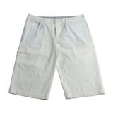Erkek Büyük Beden Battal Boy 110-132 Kilo İçin Uygun Cepli Şort (Beyaz, 2XL)