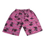 Erkek Büyük Beden Battal Boy 110 Kilo - 132 Kilo Arası İçin Uygun Kargo Cepli Şort (Pembe, 2XL(58 Beden))