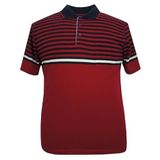 Erkek Büyük Beden Battal Boy 120-130 Kilo Arası İçin Uygun Panolu Pike Polo Yaka Cepli Tişört (KIRMIZI, 3XL)
