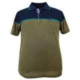 Erkek Büyük Beden Battal Boy 120-130 Kilo Arası İçin Uygun Panolu Pike Polo Yaka Cepli Tişört (YEŞİL, 3XL)