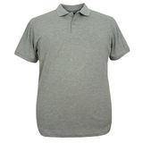 Erkek Büyük Beden Battal Boy 120 Kilo İçin Uygun Polo Yaka Düz Pike Tişört Tişört (GRİ, 3XL)